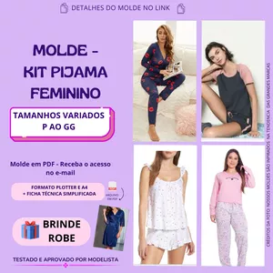 Imagem de capa para o Curso online Molde Kit Pijama Feminino
