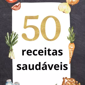 Imagem de capa para o Ebook 50 receitas saudáveis 