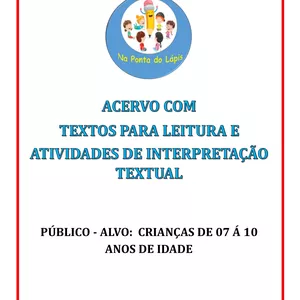 Imagem principal do produto ACERVO DE TEXTOS - LEITURA E INTERPRETAÇÃO 