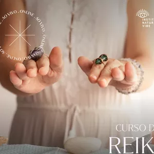 Imagem de capa para o Curso online Curso Online Ao Vivo de Reiki Nível 2 - Natural Vibe - 2021