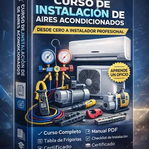Imagen de portada para Curso online Curso Profesional de instalación de Aire Acondicionado Split
