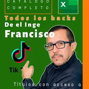 Imagem principal do produto Catálogo completo de todos los Hacks de Excel con acceso a cada Video GRATUITO de El Inge Francisco