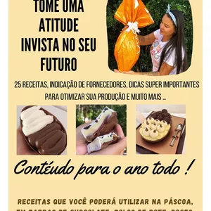 Imagem do curso Páscoa sem Limites, Faça e venda Ovos de chocolate e Ovos de colher