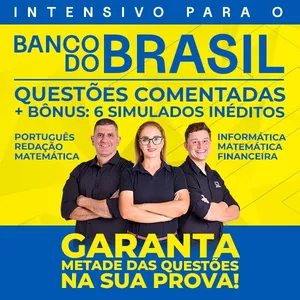 Imagem de capa para o Curso online Intensivo - Banco do Brasil