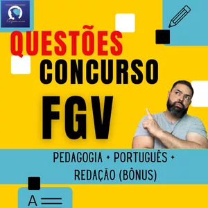Imagem de capa para o Ebook FGV Questões comentadas: Redação, Português e Pedagogia