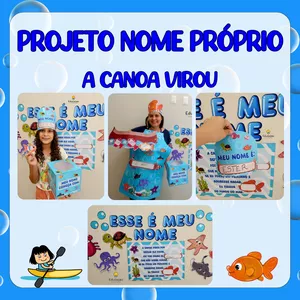 Imagem de capa para o Ebook Projeto nome próprio "a canoa virou"