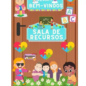Imagem de capa para o Ebook 💞🌻 Painel para porta AEE 🌻💞