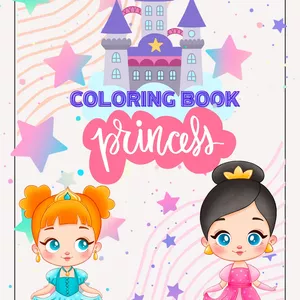 Imagen de portada para Ebook Libro para colorear de princesas