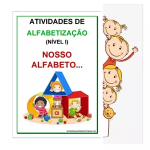 Imagem de capa para o Ebook E-book - Atividades para alfabetização Infantil - Nível I