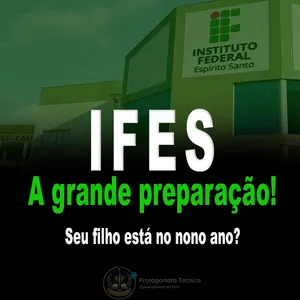 Imagem de capa para o Curso online Preparatório IFES | 2025