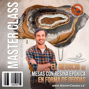 Imagen de portada para Curso online El Negocio de Mesas con Resina Epóxica en Forma de Geodas