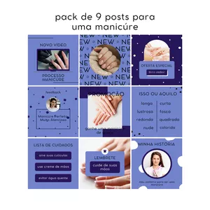 Imagem de capa para o Curso online Pack de Posts para Manicure
