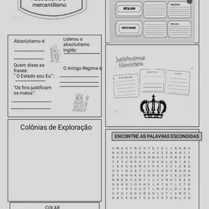 Imagem de capa para o Curso online Atividade sobre Mercantilismo e Absolutismo 