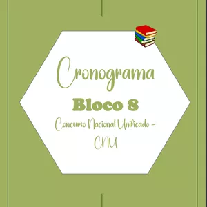 Imagem de capa para o Ebook CRONOGRAMA CNU - BLOCO 8 