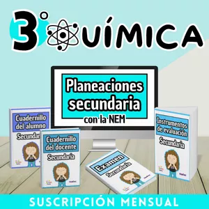 Imagen de portada para Curso online QUÍMICA-TERCER GRADO-MENSUAL