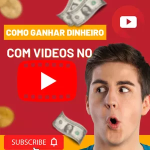 Imagem de capa para o Ebook GANHE DINHEIRO COM VIDEOS NO YOU TUBE
