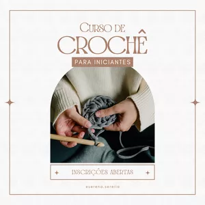 Imagem de capa para o Curso online Curso de crochê para iniciantes