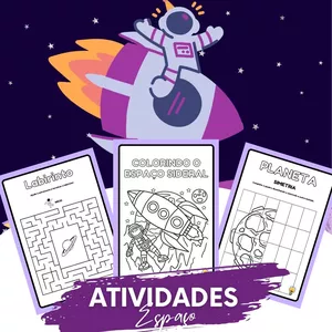 Imagem de capa para o Ebook Livro de Atividades ESPAÇO