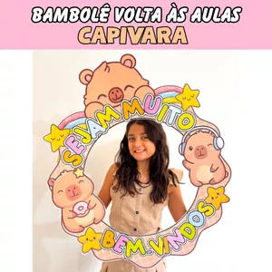 Imagem de capa para o Ebook Bambolê Capivara Sejam Bem-Vindos - Volta às Aulas