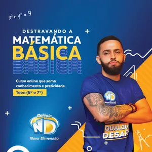 Imagem de capa para o Curso online Destravando a Matemática Básica - Teen (6º e 7º)