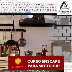 Imagem principal do produto CURSO DE ENSCAPE PARA SKETCHUP