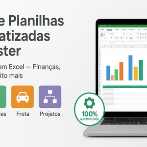 Imagem de capa para o Ebook Pack de Planilhas Automatizadas ProMaster