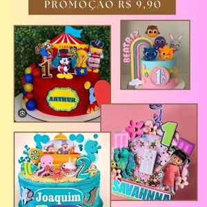 Imagem de capa para o Curso online  2500 topos de bolo + Brindes