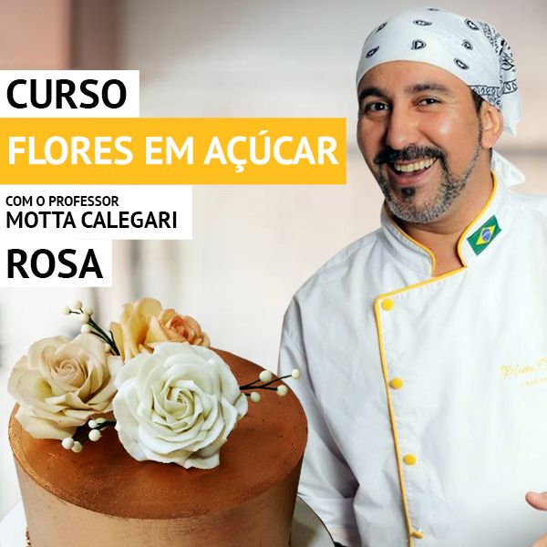 Imagem do curso Flores de Açúcar - Aprenda a fazer uma linda rosa artesanal