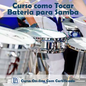 Imagem do curso Curso online sobre como tocar Bateria para Samba