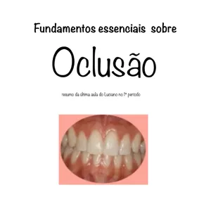 Imagem de capa para o Ebook Resumo Oclusão 1ºP