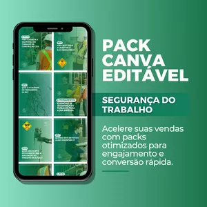 Imagem de capa para o Curso online Pack Canva Segurança do Trabalho