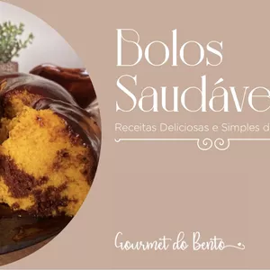 Imagem de capa para o Ebook Bolos Saudáveis 