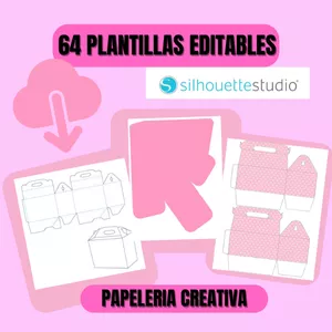 Imagen de portada para Ebook 64 Plantillas Editables para Silhouette Studio