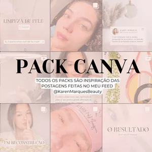 Imagem de capa para o Curso online Pack Canva - Single Beauty