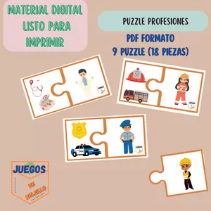 Imagen de portada para Ebook Puzzle Profesiones