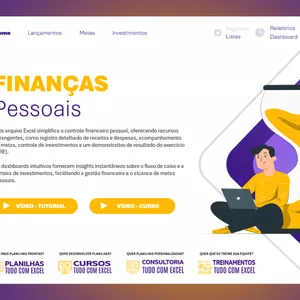 Imagem de capa para o Curso online Planilha de Finanças Pessoais