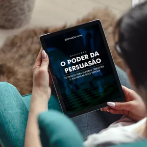Imagem de capa para o Ebook E-book Descubra o Poder da Persuasão