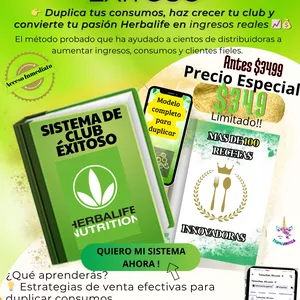 Imagen de portada para Curso online ✨🔥"Boom Sistema Herbalife: Atrae, Vende y Factura"✨🔥