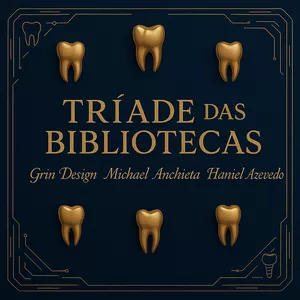 Imagem de capa para o Curso online TRÍADE DAS BIBLIOTECAS - GRIN DESIGN - MICHAEL ANCHIETA - HANIEL VITOR