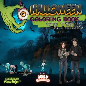 Cover image for Ebook HALLOWEEN COLORING BOOK FOR TEENS