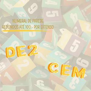 Imagem de capa para o Ebook Ebook - Numeral de Parede Redondos até 100 por Extenso