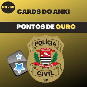 Imagem do curso CARDS DO ANKI - PC SP (PONTO DE OURO)