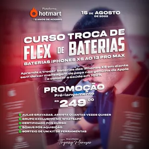 Imagem de capa para o Curso online Curso troca de baterias de iPhones sem mensagem