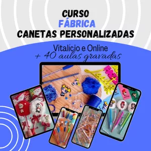 Imagem do curso Curso de Canetas Personalizadas By Bora Fazer Lacitos