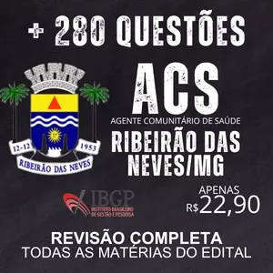 Imagem do curso RIBEIRÃO DAS NEVES/MG - AGENTE COMUNITÁRIO DE SAÚDE 