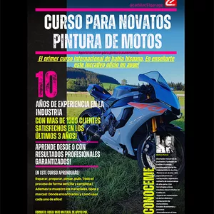 Imagen de portada para Curso online PINTURA DE MOTOS PARA NOVATOS