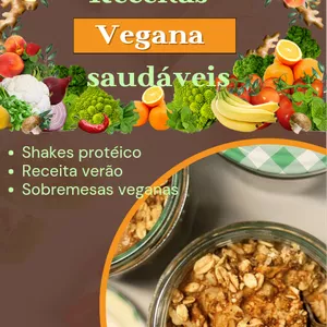 Imagem de capa para o Ebook E-BOOK RECEITAS VEGANAS