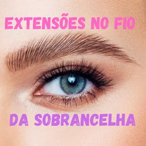 Imagem de capa para o Ebook Mini Curso Ebook de Extensão de Sobrancelhas 