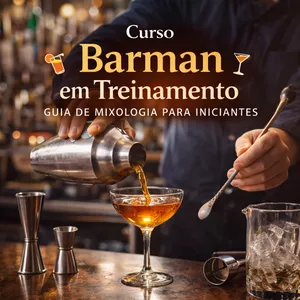 Curso Curso de Barman Em Treinamento Guia De Mixologia Para Iniciantes