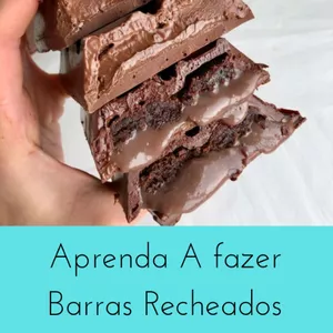 Imagem de capa para o Ebook E-book de como fazer Barras Recheadas do ZERO